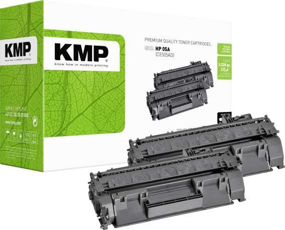KMP H-T235D Toner 2er-Pack ersetzt HP HP 05A (CE505A) Schwarz Kompatibel To 1217,8021