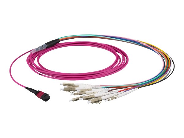 EFB ELEKTRONIK EFB ELEKTRONIK MTP®-F/LC 12-Fasermatrix Patchkabel OM4,LSZH erika-violett, 5m, Anwendung: Geeignet f