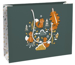 Clairefontaine Weihnachts-Geschenktüte "Fox", klein