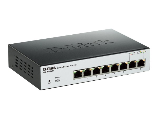 D-Link Switch 8Port Gigabit PoE L2 Managed DGS-1100-08P DGS-1100-08P