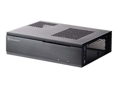 SILVERSTONE Milo Slim HTPC Mini-ITX SST-ML06B USB3.0 Slot-in schwarz SST-ML06B