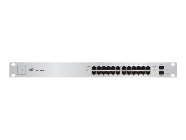 Ubiquiti US-24-250W 24-Port PoE+ Switch Managed Gigabit mit SFP Rackmount 24V