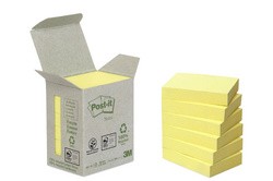 Post-it Haftnotizen Recycling, 76 x 76 mm, gelb