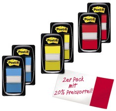 Post-it Haftmarker Index, 25,4 x 43,2 mm, rot, Vorteilspack