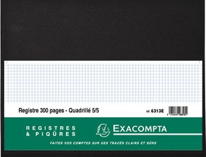 EXACOMPTA Geschäftsbuch, 280 x 380 mm, 80 Blatt, kariert
