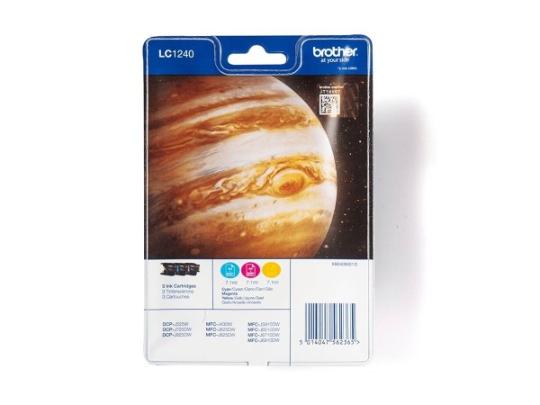 BROTHER BROTHER LC1240 Rainbow Pack Gelb, Cyan, Magenta Tintenpatrone