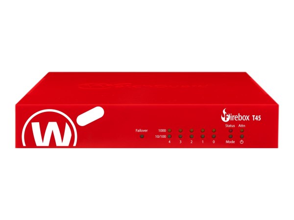 WATCHGUARD WATCHGUARD Firebox T45 with 5-yr Total Security Suite