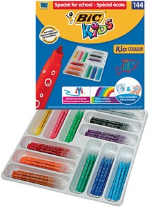 BIC KIDS Fasermaler Kid Couleur medium, 144er Klassenpackung