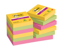 Post-it Haftnotizen Super Sticky Notes, 127x76 mm, Carnival