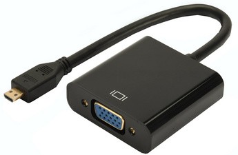 DIGITUS Micro-HDMI auf VGA Konverter, schwarz