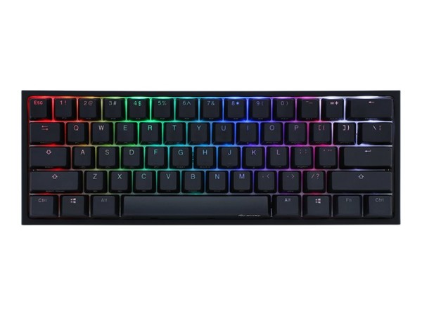 DUCKYCHANNEL DUCKYCHANNEL Ducky One 2 Pro Mini Gaming US-Layout, RGB, Kailh Box White Switch, schwarz/weiß