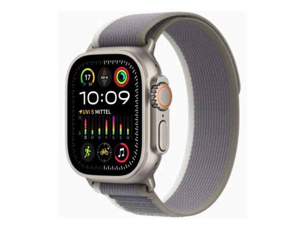 APPLE Watch Ultra 2 GPS + Cellular, 49mm Titanium Case with Green/Grey Trai MRF33FD/A