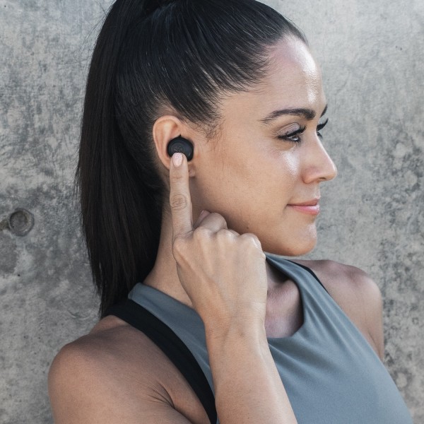 JLAB JBuds Air Bluetooth Kopfhörer In Ear Klang-Personalisierung, Wasserbes IEUEBJBUDSAIRRBLK82