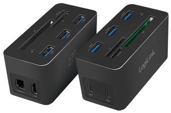 LogiLink USB 3.2 (Gen 1) Mini Docking Station, 10-Port