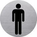 helit Piktogramm "the badge" WC Behinderte", rund, silber