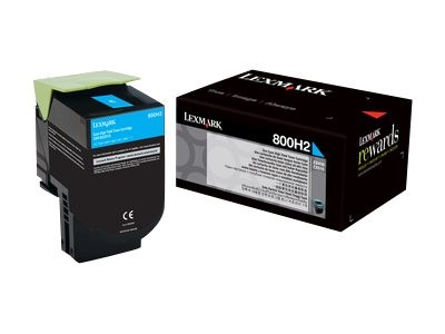 LEXMARK 800H2 Cyan Tonerpatrone LCCP 80C0H20