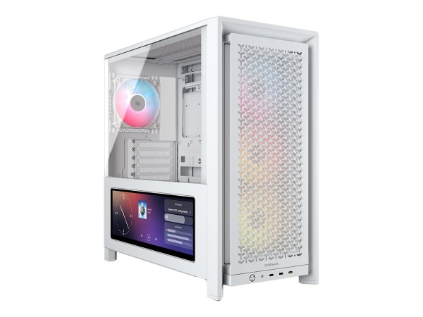 CORSAIR CORSAIR Geh Midi FRAME 4000D LCD RS ARGB Mid-Tower, White