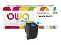 ARMOR OWA Toner komp. LEXMARK 70C0X20 / 70C2XCE / 700X2 cyan K18026OW