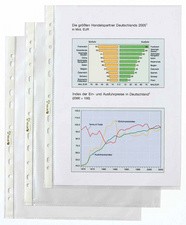 HETZEL Prospekthülle Economic, A4, PP, glasklar, 0,043 mm