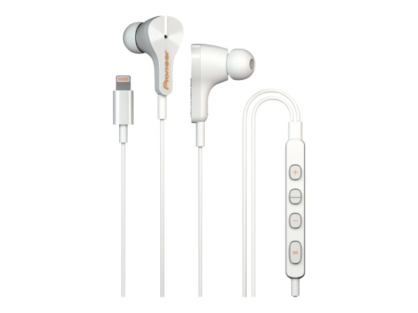 PIONEER PIONEER Rayz SE-LTC3R-W In-Ear Kopfhörer mit Lightning-Anschluß weiß