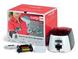 Evolis Badgy 100 Plastikkarten-Drucker Farbstoffsublimation/Wärmeübertragun Farbe 260 x 300 DPI