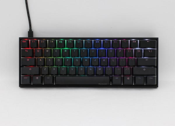 DUCKYCHANNEL DUCKYCHANNEL Ducky Mecha Mini Gaming Tastatur, MX-Brown, RGB-LED - schwarz