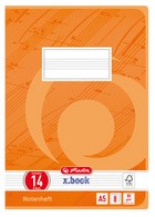 herlitz Notenheft x.book, DIN A5, Lineatur 14, 8 Blatt