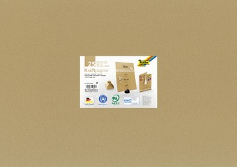 folia Kraftpapier, 120 g/qm, 500 x 700 mm, 25 Blatt