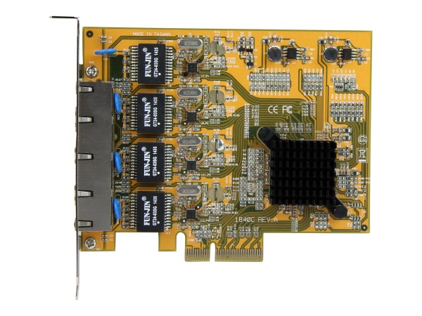STARTECH.COM 4 Port PCIe Gigabit Netzwerkkarte - Quad Port PCI Express GbE ST1000SPEX43