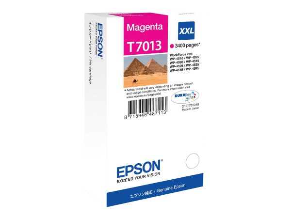 EPSON T7013 Größe XXL Magenta Tintenpatrone C13T70134010