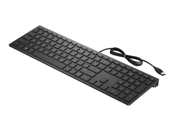 HP HP Pavilion 300 - Keyboard - USB - English QWERTY - jet black (4CE96AA#ABB)