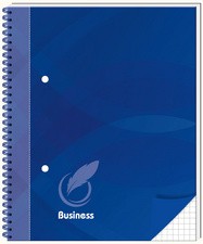RNK Verlag Spiralbuch "Business blau", DIN A5, kariert