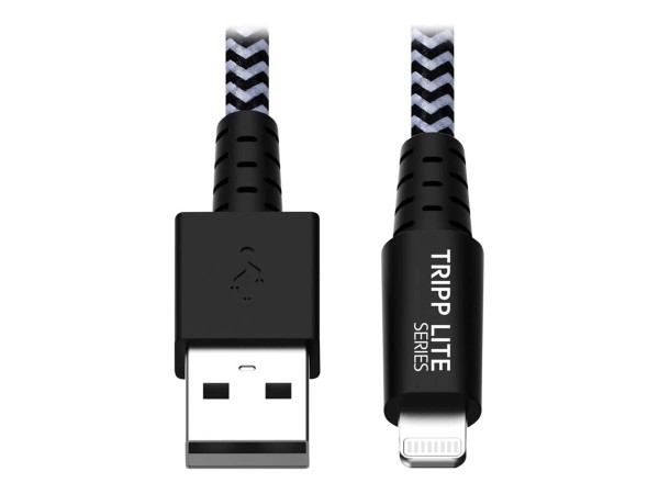 EATON TRIPPLITE Heavy-Duty USB-A to Lightning Sync/Charge Cable MFi Certifi M100-003-HD