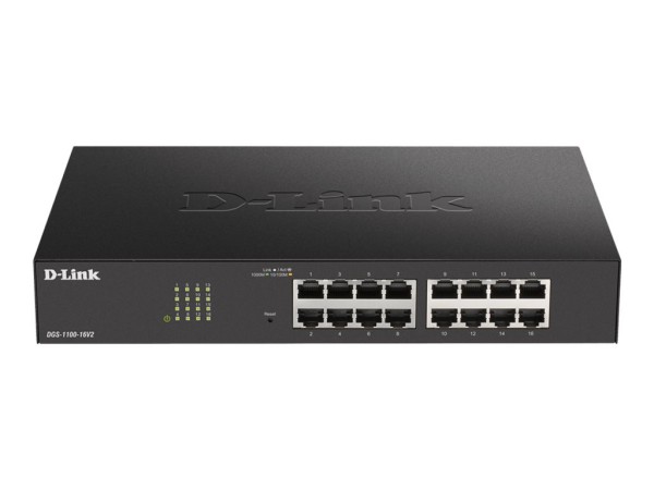 D-LINK 16-Port Layer2 Smart Gigabit Switch16x 10/100/1000Mbit/s TP (RJ-45) DGS-1100-16V2/E