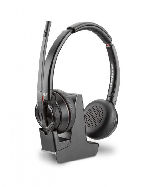 Poly Savi W8220 - Office/Call center - Kopfhörer - Kopfband - Schwarz - Binaural - Kabellos