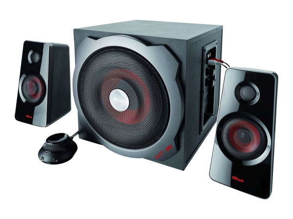 TRUST 2.1 PC-Lautsprecher Kabelgebunden Trust GTX38 Ultimate Bass 60 W Schw 19023