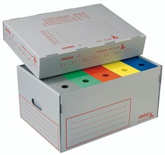 extendos Archiv- und Transportbox, aus Hohlkammer PP, grau