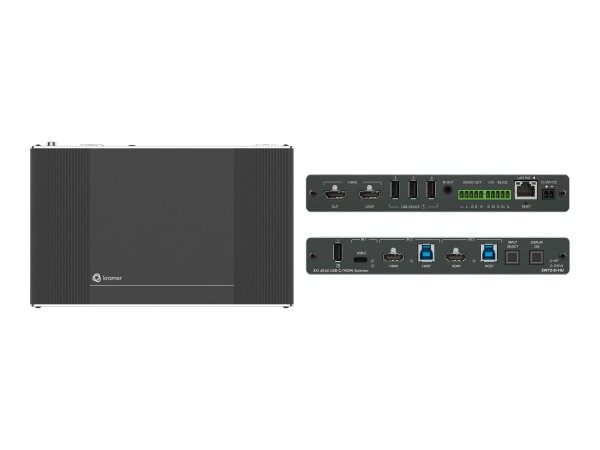 KRAMER KRAMER Electronics SWT3-31-HU - HDMI/MiniDP/VGA/USB-C - USB Typ-C - 60 Hz - 3840 x 2160 - 18 Gbit/s