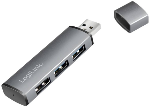 LogiLink USB 3.2 Gen2 Hub, 3 Port, alu