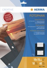 HERMA Fotophan Sichthüllen DIN A4, für Fotos 9 x 13 cm, hoch