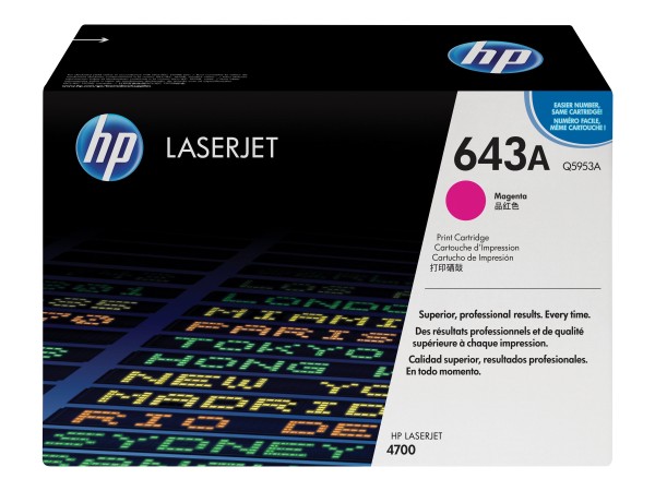 HP 643A Magenta LaserJet Tonerpatrone (Q5953A) Q5953A