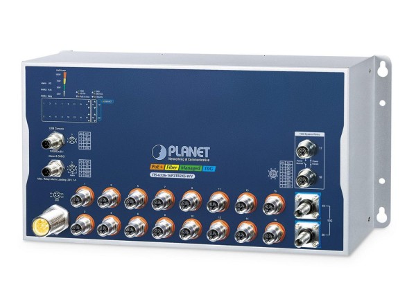 PLANET TECHNOLOGY PLANET TECHNOLOGY Industrial L3 16-Port M12 Mana.