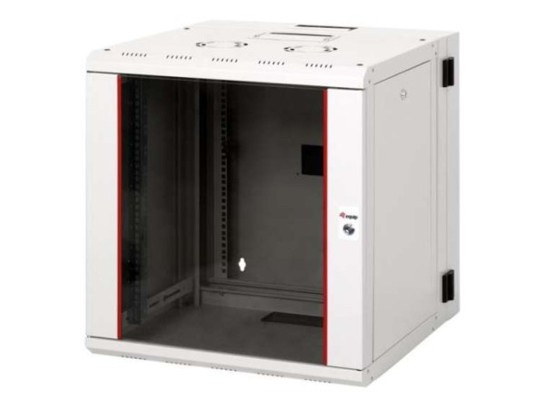EQUIP 19" Wandgehäuse Glastür PM 600x600mm 12U grau EPM-12-6060-G-CXAA
