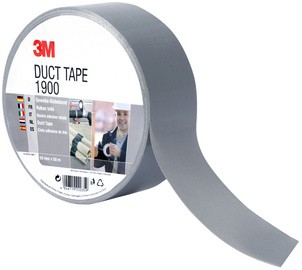 3M Economy Gewebe-Klebeband 1900, 50 mm x 50 m, silber