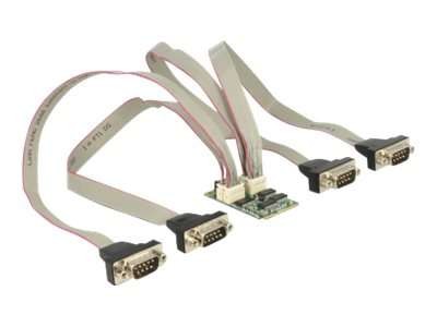 DELOCK Mini PCI Expr Card Delock 4x D-Sub9 Slotblech 95244