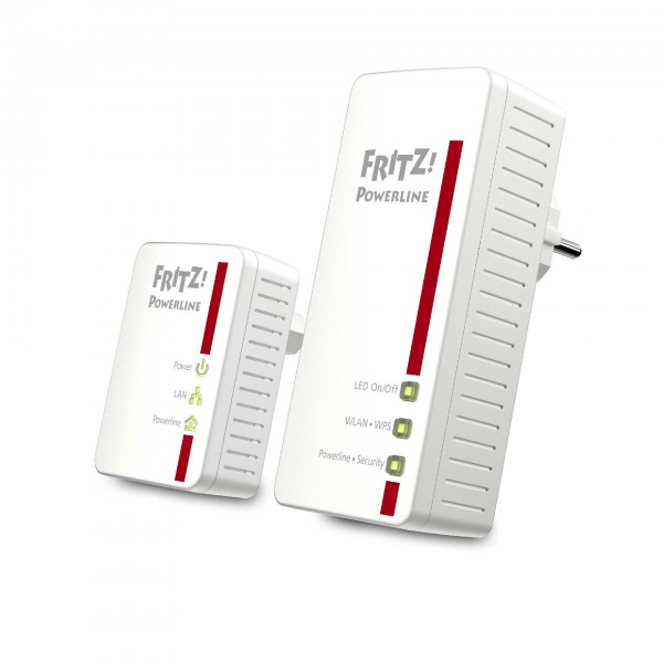 AVM FRITZ!Powerline 540E - Access Point - WLAN, Stromnetz (Powerline) 500 Mbps - 2-Port - Notebook-Modul