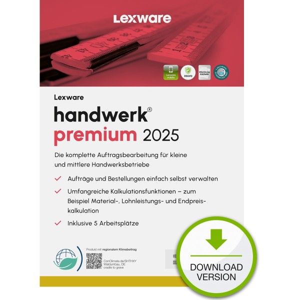 LEXWARE HANDWERK PREM 02022-2036