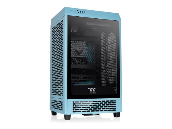 THERMALTAKE The Tower 200 Mini-Tower Mini-ITX Gehäuse mit Sichtfenster Turq CA-1X9-00SBWN-00