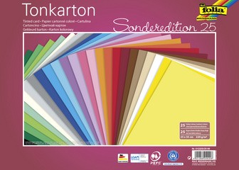 folia Tonkarton, (B)250 x (H)350 mm, 220 g/qm, sortiert