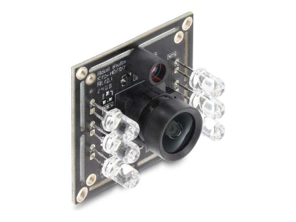 DELOCK USB 2.0 Kameramodul mit Global Shutter schwarz / weiss 0,92 Megapixe 96410